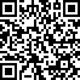 Un code QR noir et blanc avec un motif carré sur fond blanc. Le code contient des informations codées qui peuvent être scannées par un appareil mobile.